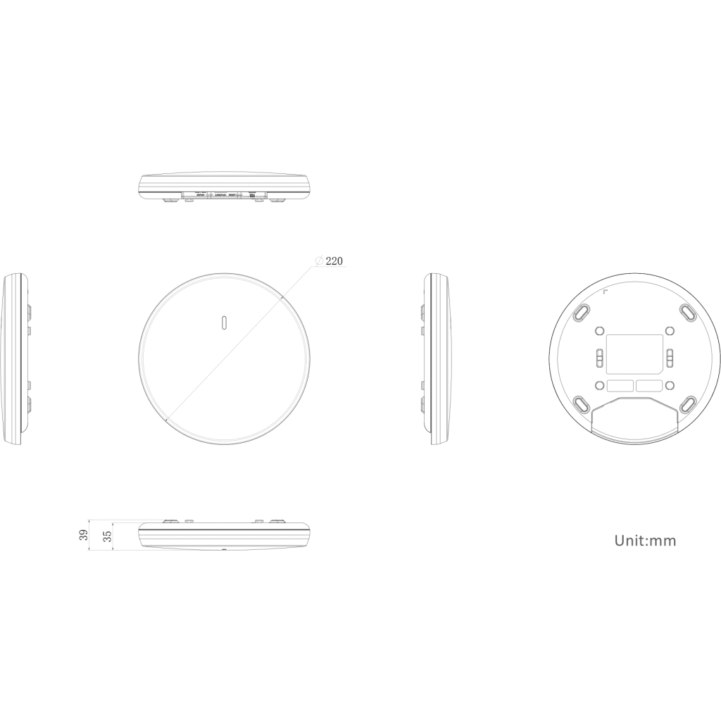 Imagen 1 de Punto de Acceso Wi-Fi Gigabit Dual Band Hikvision para Interior