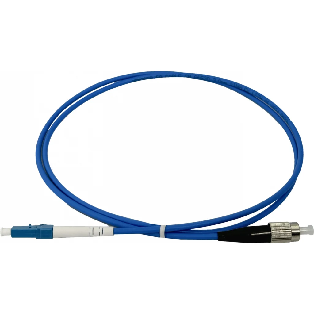 LSZH Blindado 1mt LC-FC SM Simplex Jumper Cable Fibra 3.0mm 9/125um