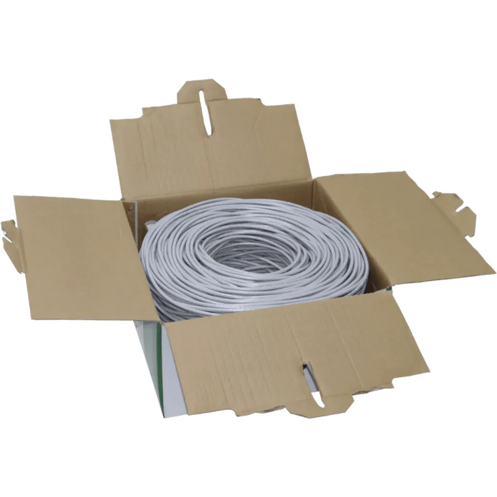 Cable de Red Ulink CB6Q-UG3, Cat6 UTP Cobre 24AWG 0,52mm PVC 305mt Color Gris