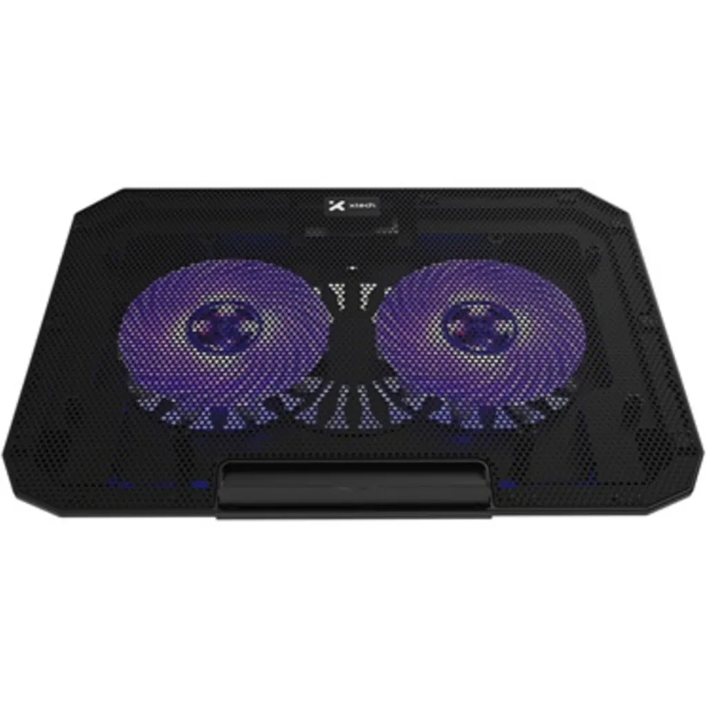 Imagen 1 de Base para Notebook Xtech  XTA-156, 15.6" 2*FAN LED Altura ajustable 2*USB Negro