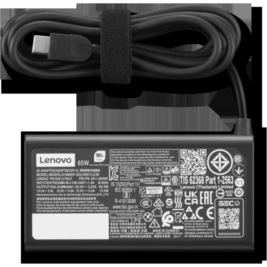 Imagen 1 de Cargador Notebook Lenovo 65W 20V 3.25A para portátiles Lenovo