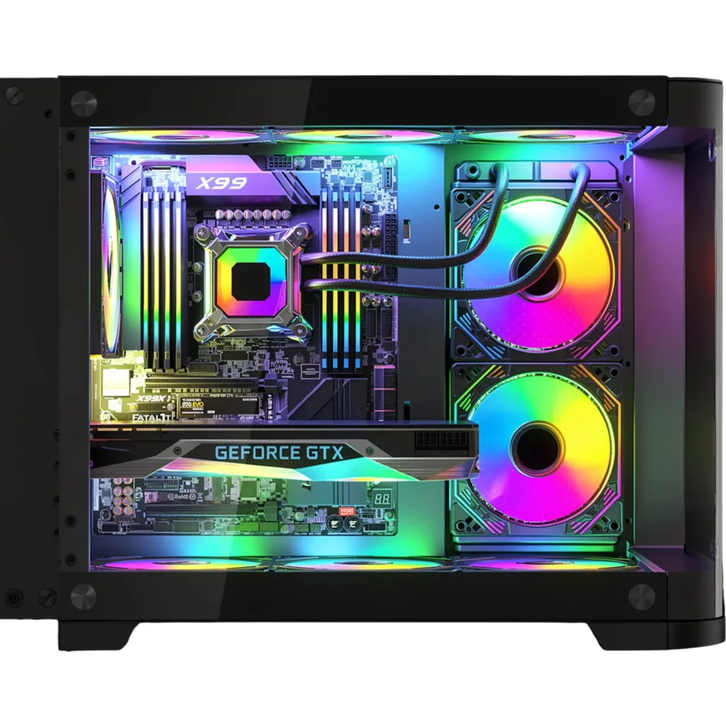 Imagen 2 de PC GAMER ESGAMING TM  I5-12600K |  32GB RGB | 500GB NVME | RTX 5050 8GB | WC 240BK | WIFI | FREEDOS 