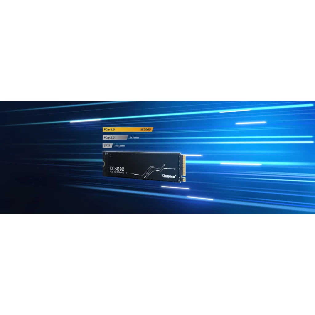Imagen 7 de Unidad SSD Kingston KC3000 4TB M.2 22*80 PCIe4x4 NVMe Lec7000MB/s Esc7000MB/s