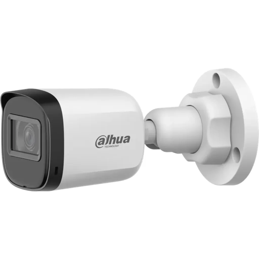 DH-HAC-B1A21N-U-0280B. camara HDCVI Dahua tipo bullet 2MP IR 30m lente fijo 2.8mm proteccion IP67 carcasa plastica.