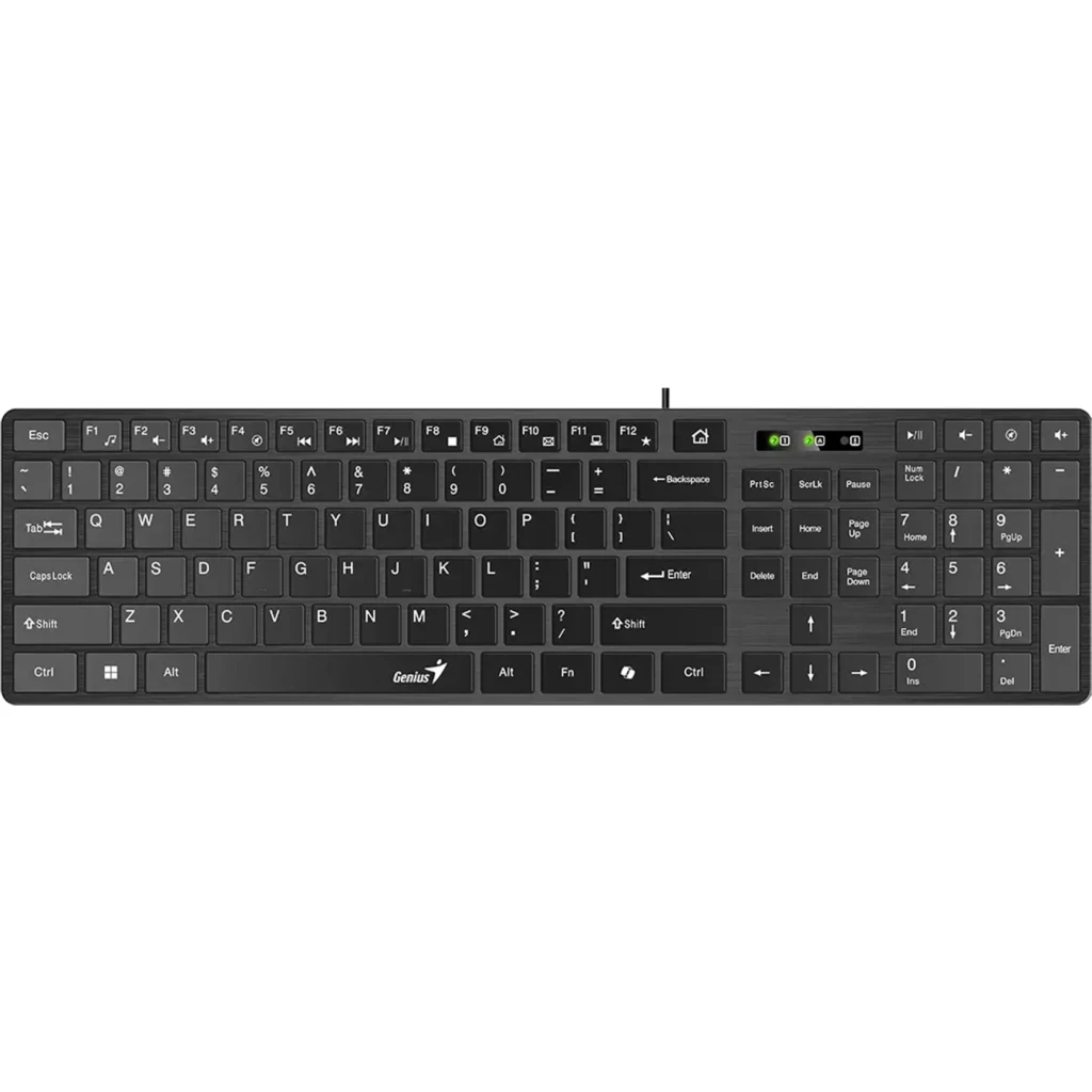 GENIUS TECLADO SLIM COPILOT USB BLACK-SLIMSTAR 126