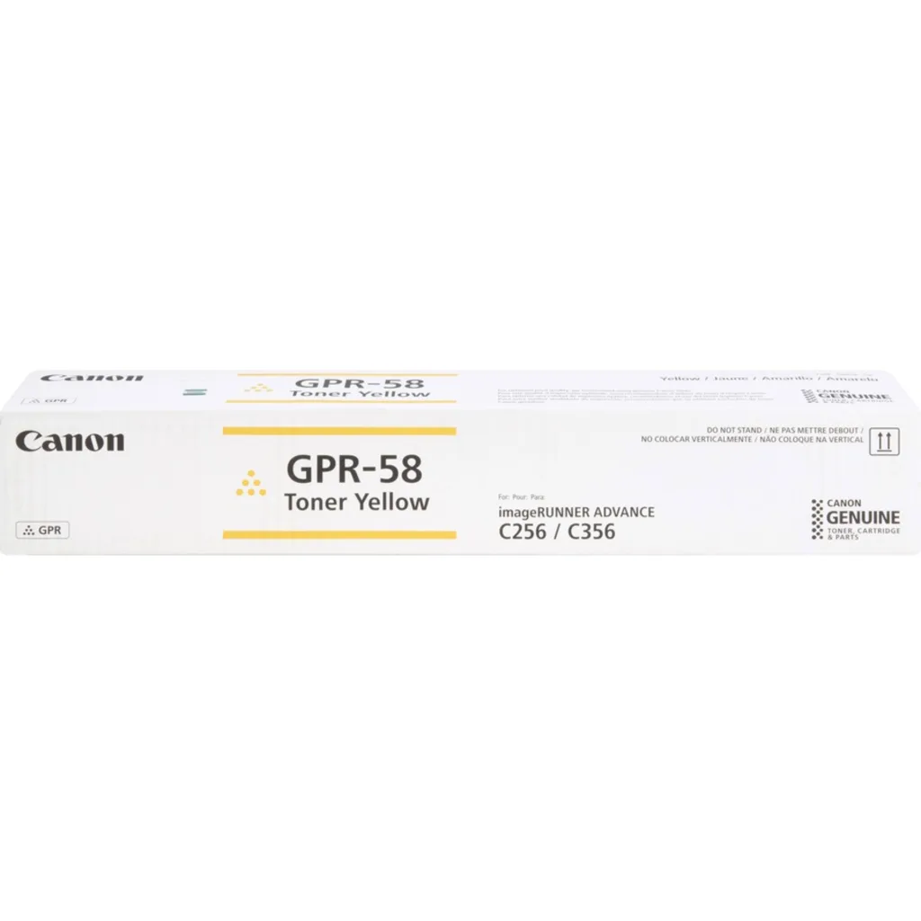 CANON TONER GPR 58 YELLOW RENDIMIENTO 18000 PAGINAS