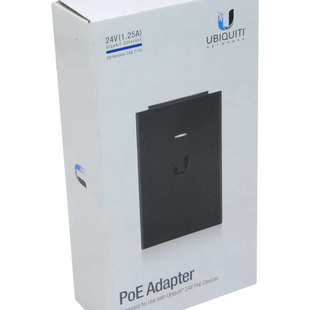 Imagen 1 de Inyector Ubiquiti POE-24-30W, PoE Gigabit 24V 30W 
