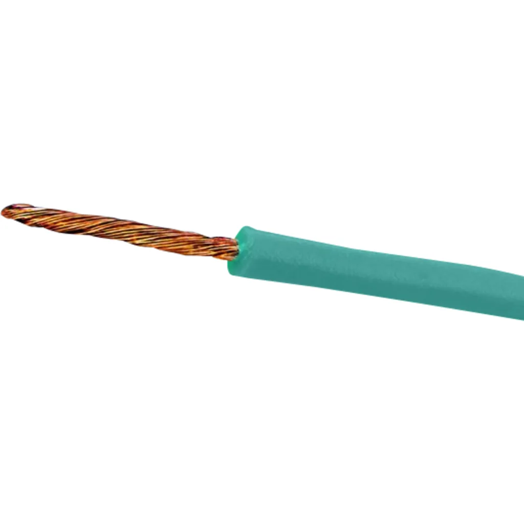 Verde 1x26awg Cobre 0,13mm2 100mt Cable Conductor Aislado PVC 7x0,15mm