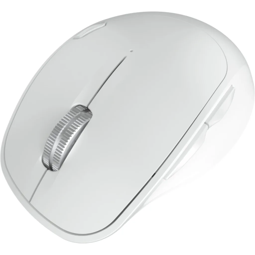 Mouse Ergonómico Inalámbrico KlipX KMB-501BK Duotrak 2.4GHz Bluetooth5.0 Blanco