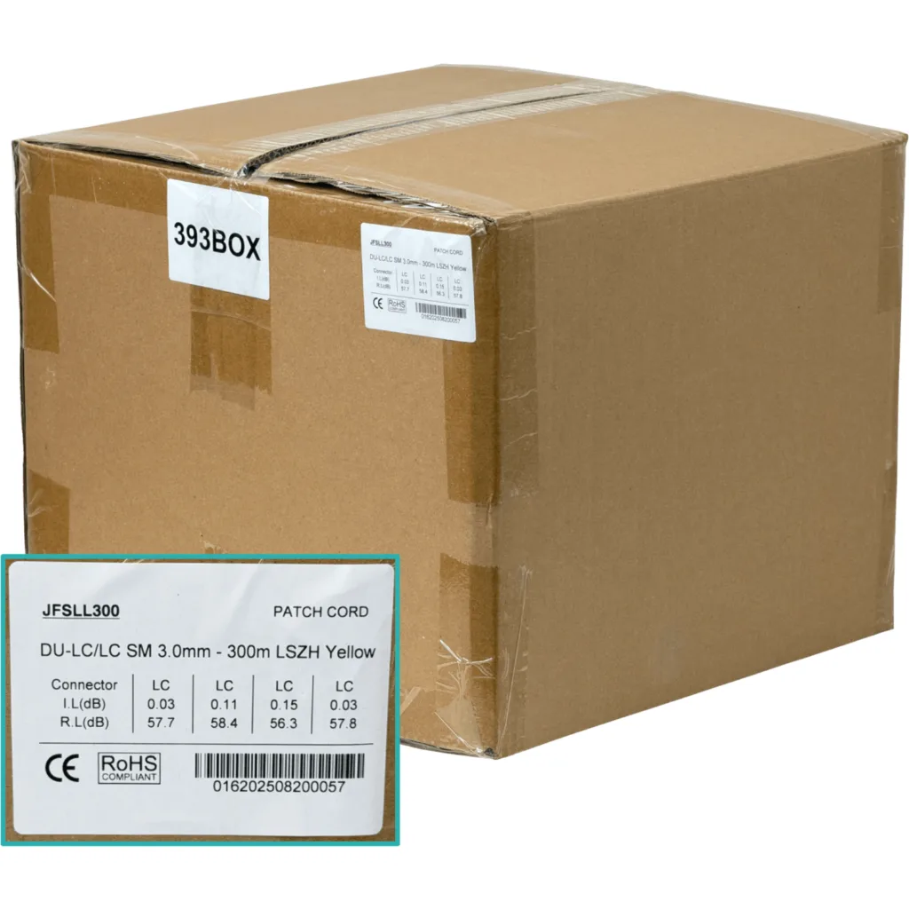300mt LC-LC MonoModo SM Duplex Jumper Fibra 3.0mm 9/125um