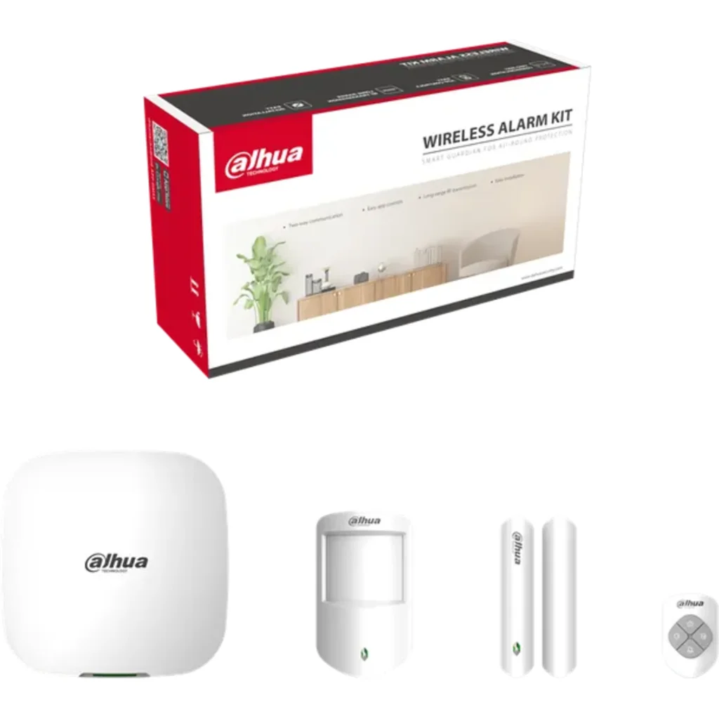 Kit Alarmas Inalámbrica Dahua Red/Wifi/3G/4G Inc Sensor Magnetico y Llavero