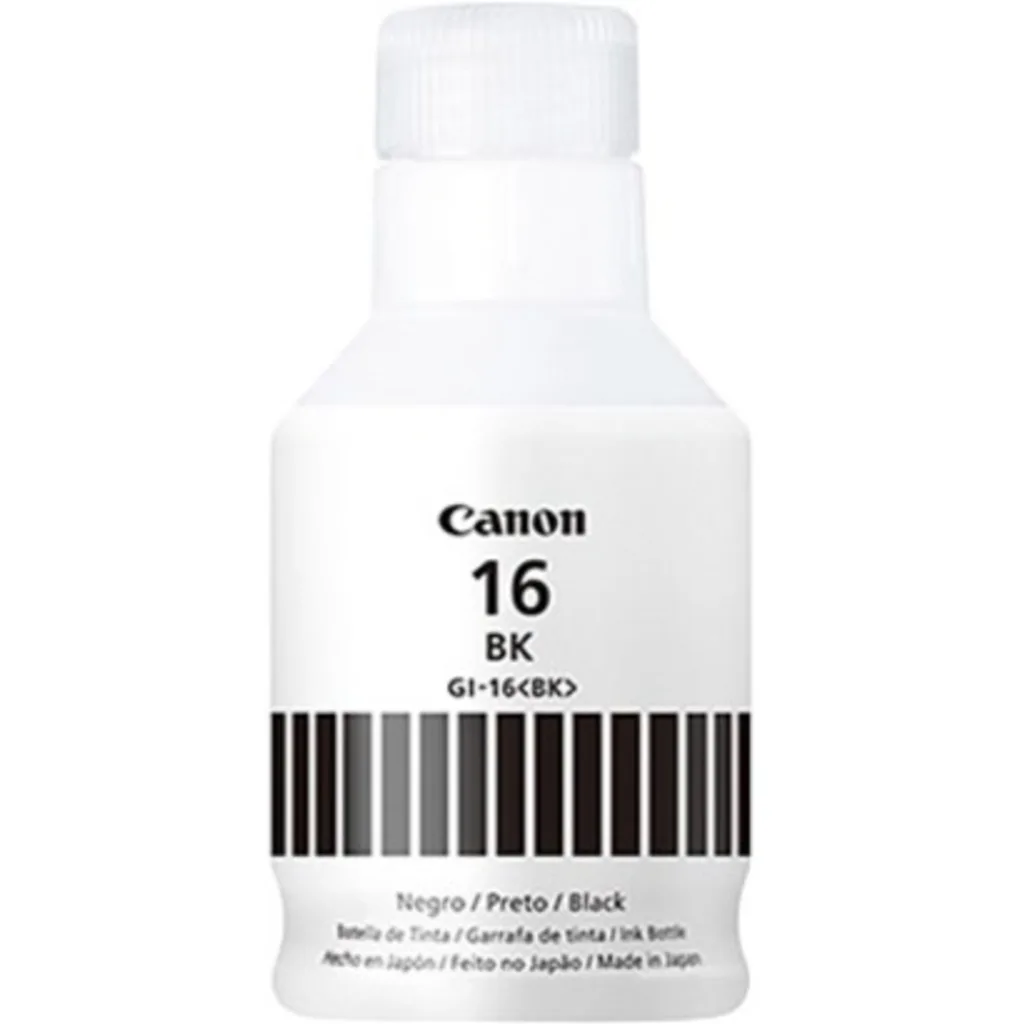 Botella de Tinta Canon GI-16 Negra compatible PIXMA GX6010/GX7010 167ml