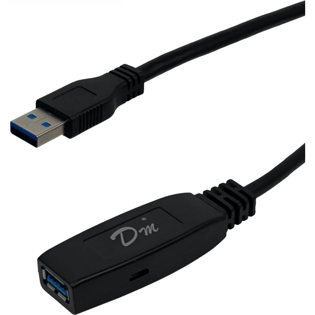 Imagen 3 de Cable Extensión USB 3.0 Tipo-A M/H Activo 5mt Color Negro - Genérico