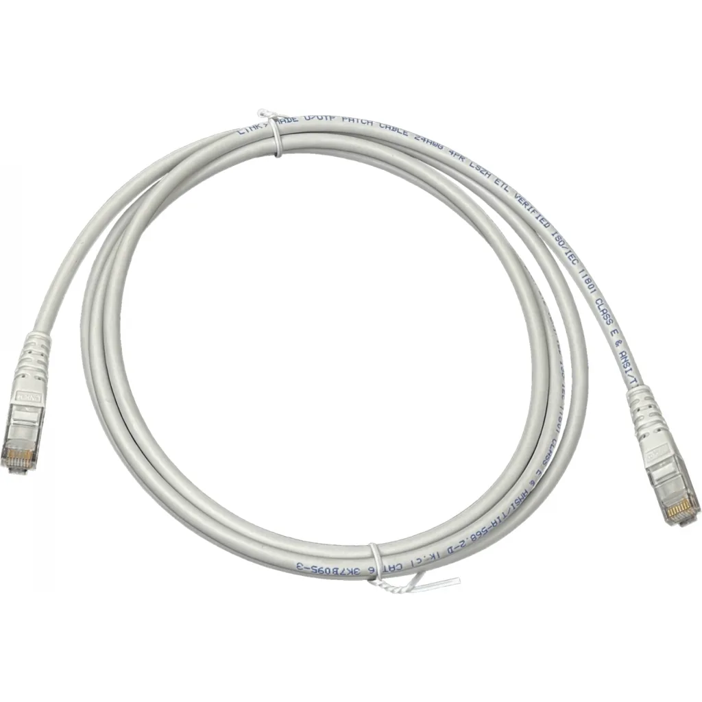 Imagen 2 de Cable de Red Linkmade CAT6 LSZH 2 Metros Inyectado Multifilar GRIS