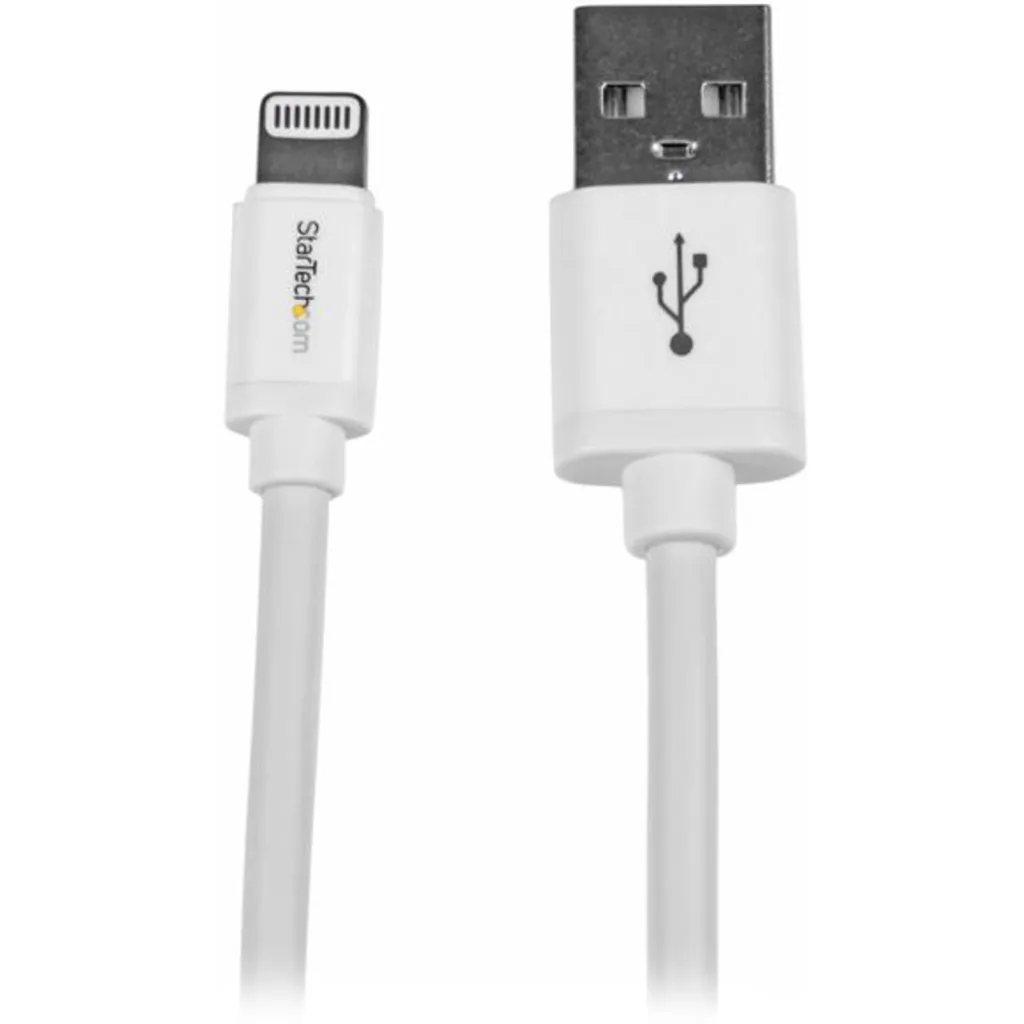 2m White 8-pin Lightning to USB Cable