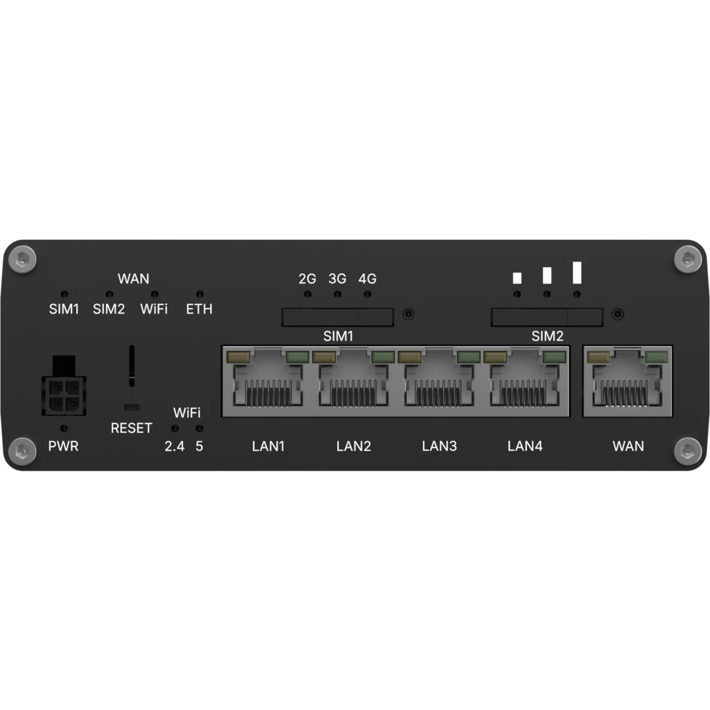 Imagen 1 de Router industrial Teltonika RUTC41 con 4G LTE Cat 4, Wi-Fi 6 doble banda, proces
