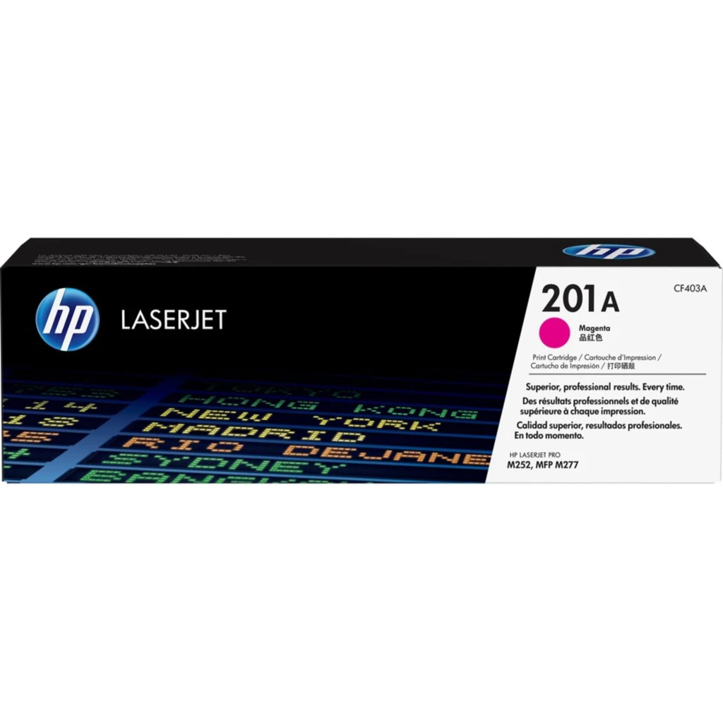 Toner HP 201A Magenta para Impresoras Láser LaserJet  M252dw/M277dw 1400 Páginas