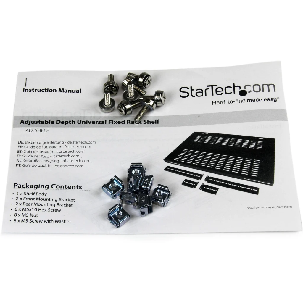 Imagen 3 de Adjustable Mount Depth Rack Mount Shelf