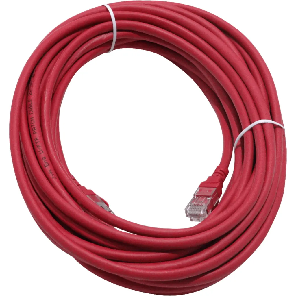 Imagen 3 de LINKMADE 10mt Cat6a U/FTP Rojo LSZH Cable Patch Inyectado Multifilar