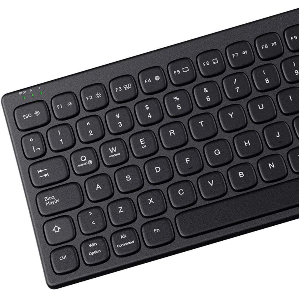 Imagen 7 de Klip Xtreme - Keyboard - Wireless - Spanish (Latin American) - Bluetooth / 2.4 GHz / USB-C - Ergonomic Design - Black - Curve