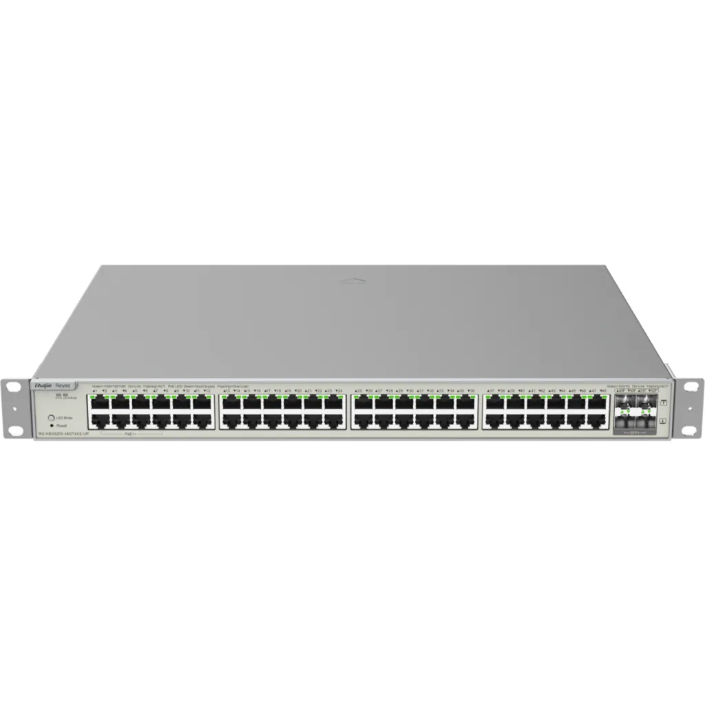 RG-NBS5200-48GT4XS-UP Switch PoE++ L3 de 48 puertos + 4 SFP+