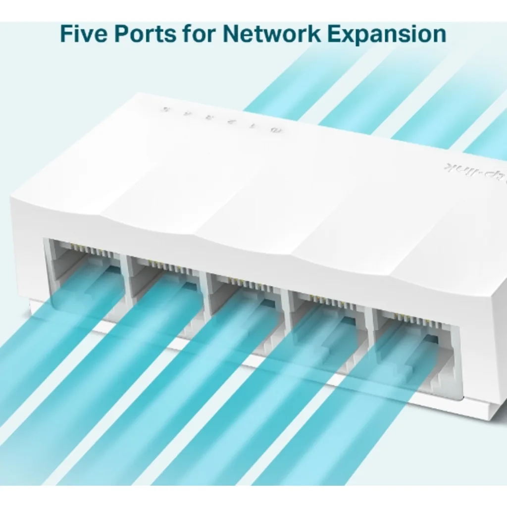 Imagen 2 de TP-link LS1005 LiteWave 5-Port 10/100 Mbps Desktop Switch PO