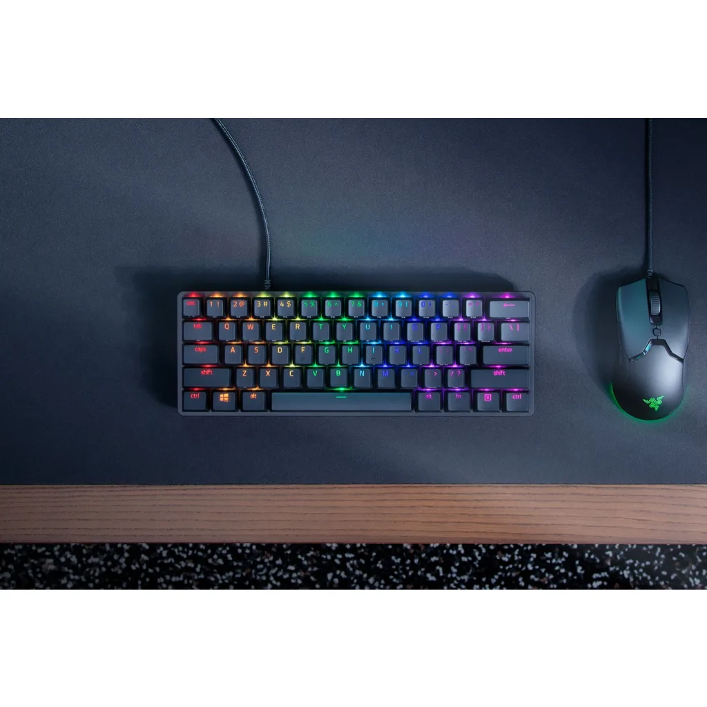Razer Huntsman Mini Black / Clicky Optical Purple Switch / Espanol (RZ03-0339290