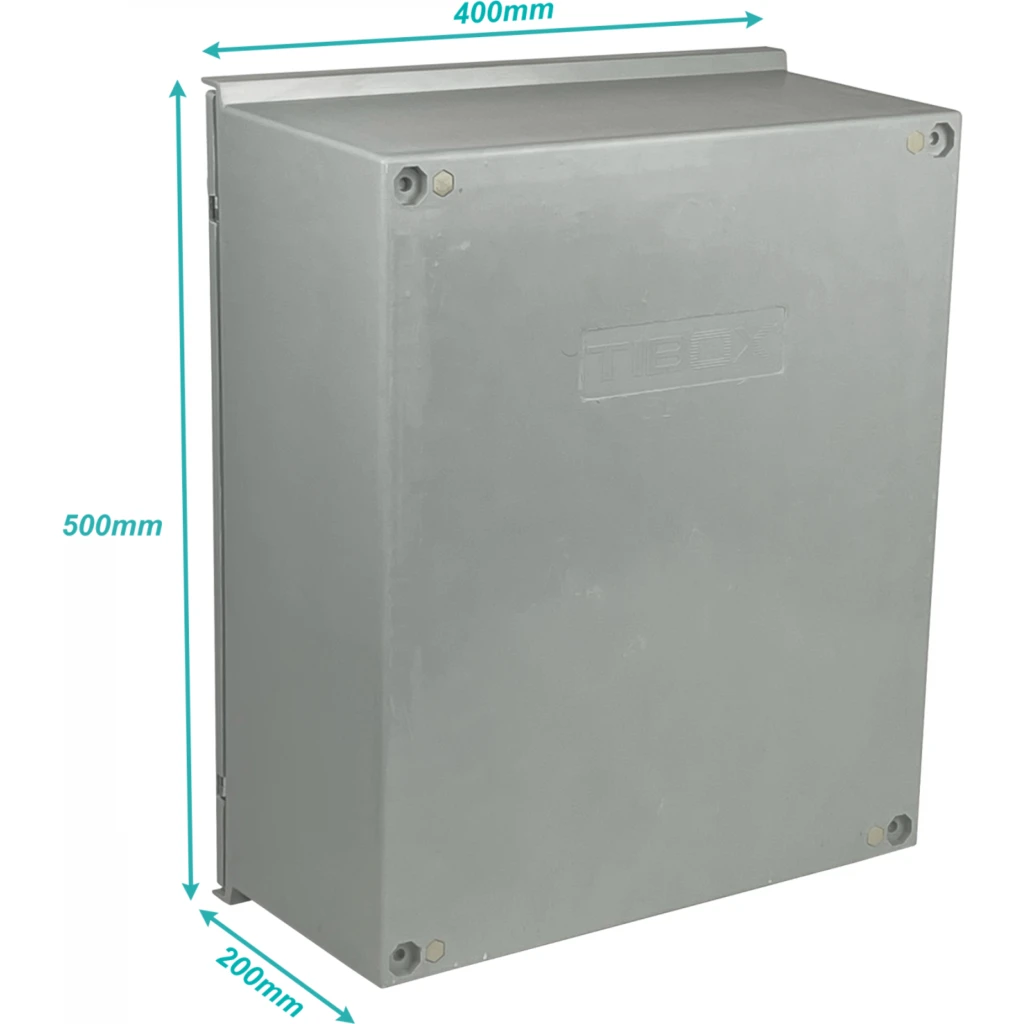 Imagen 1 de Tablero Estanco Tibox TIP-54, 200*400*500 Poliester IP65 RoHS c/placa ColorGris 