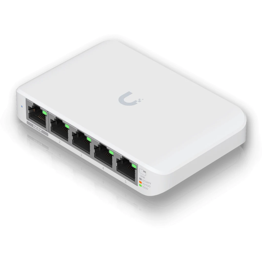 Imagen 4 de UniFi SWITCH 5Ports: (1)GbE PoE INPUT (4)GbE PACK 3 Req: Adapt americano