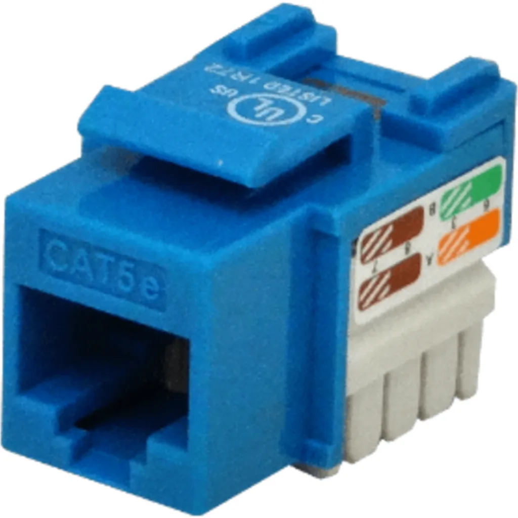 Imagen 4 de KP5AL. LINKMADE Azul Cat5E U/UTP Punchable Keystone Conector Hembra RJ45