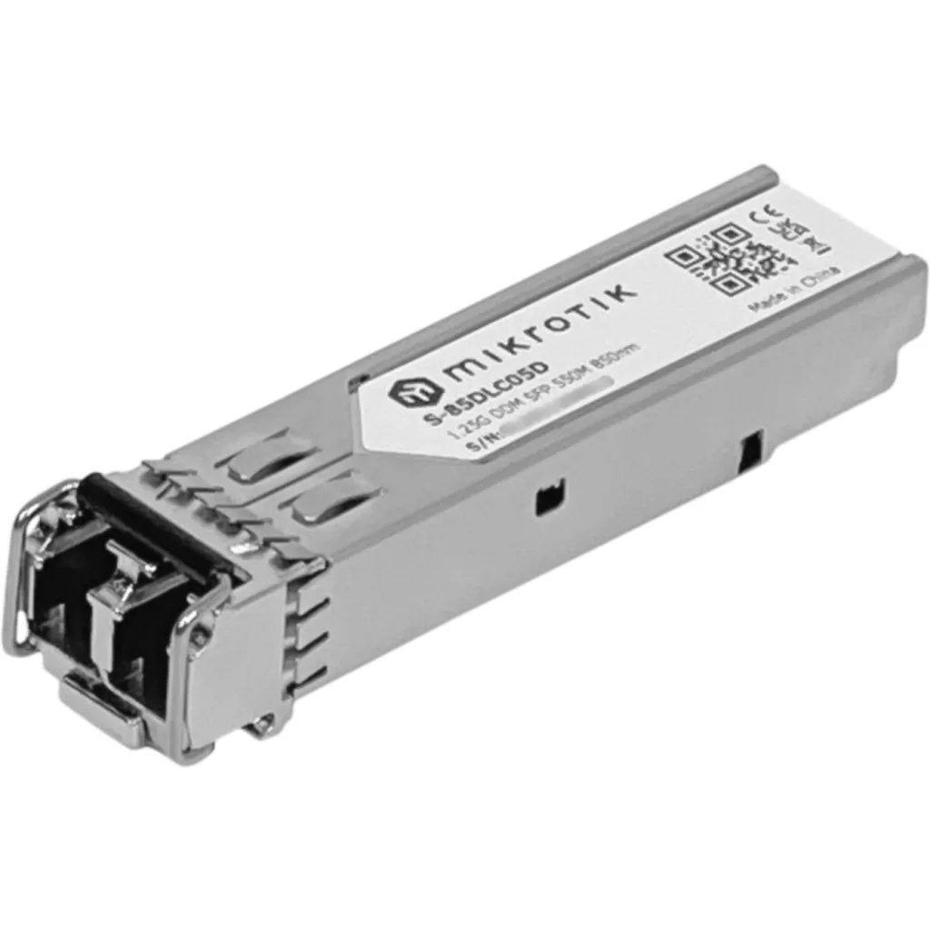 Imagen 2 de MIKROTIK 2-LC MM 550MT 850NM MODULO SFP 1,25GBPS GIGABIT FIBRA OPTICA