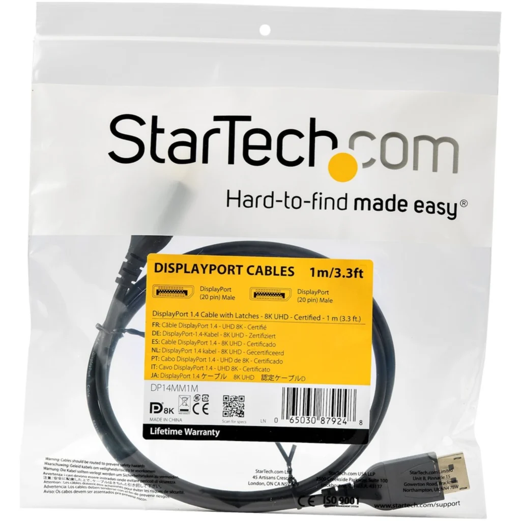 Imagen 4 de Cable DisplayPort Macho a Display Port Macho Longitud 1 metro 34 AWG 