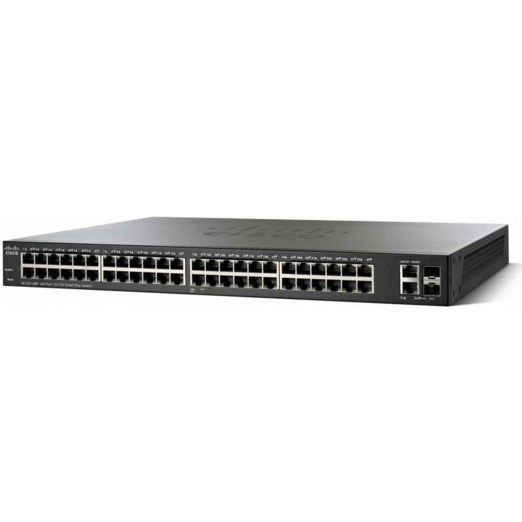 Switch Cisco SF350-48P 48-port 10/100 POE Managed Switch (Reacondicionado)