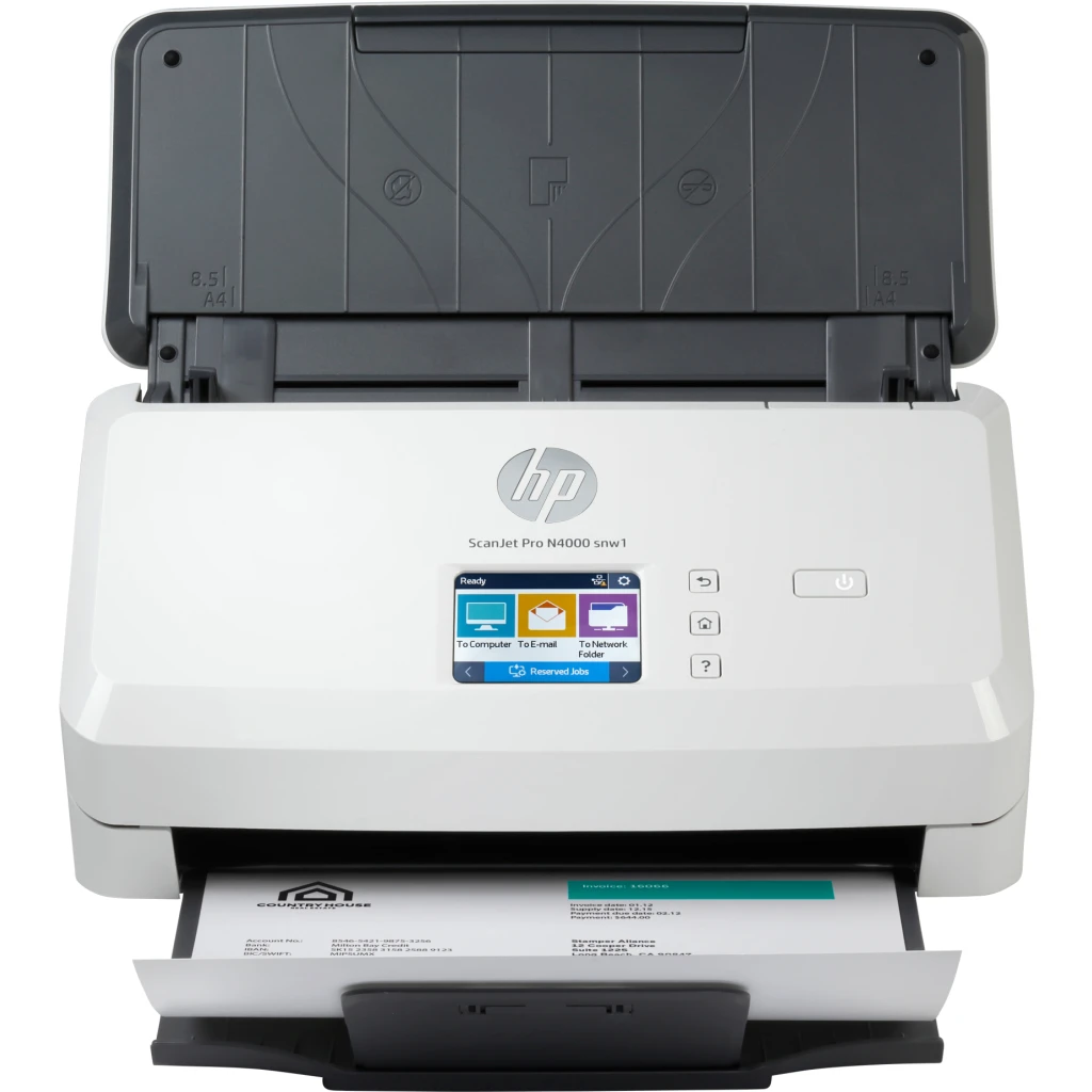 Escáner de Escritorio HP ScanJet Pro N4000 snw1 600dpi 40ppm WiFi LAN USB