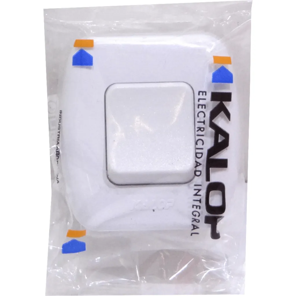 KALOP 9/24 Boton Switch Sobrepuesto Blanco Tekna KS39658