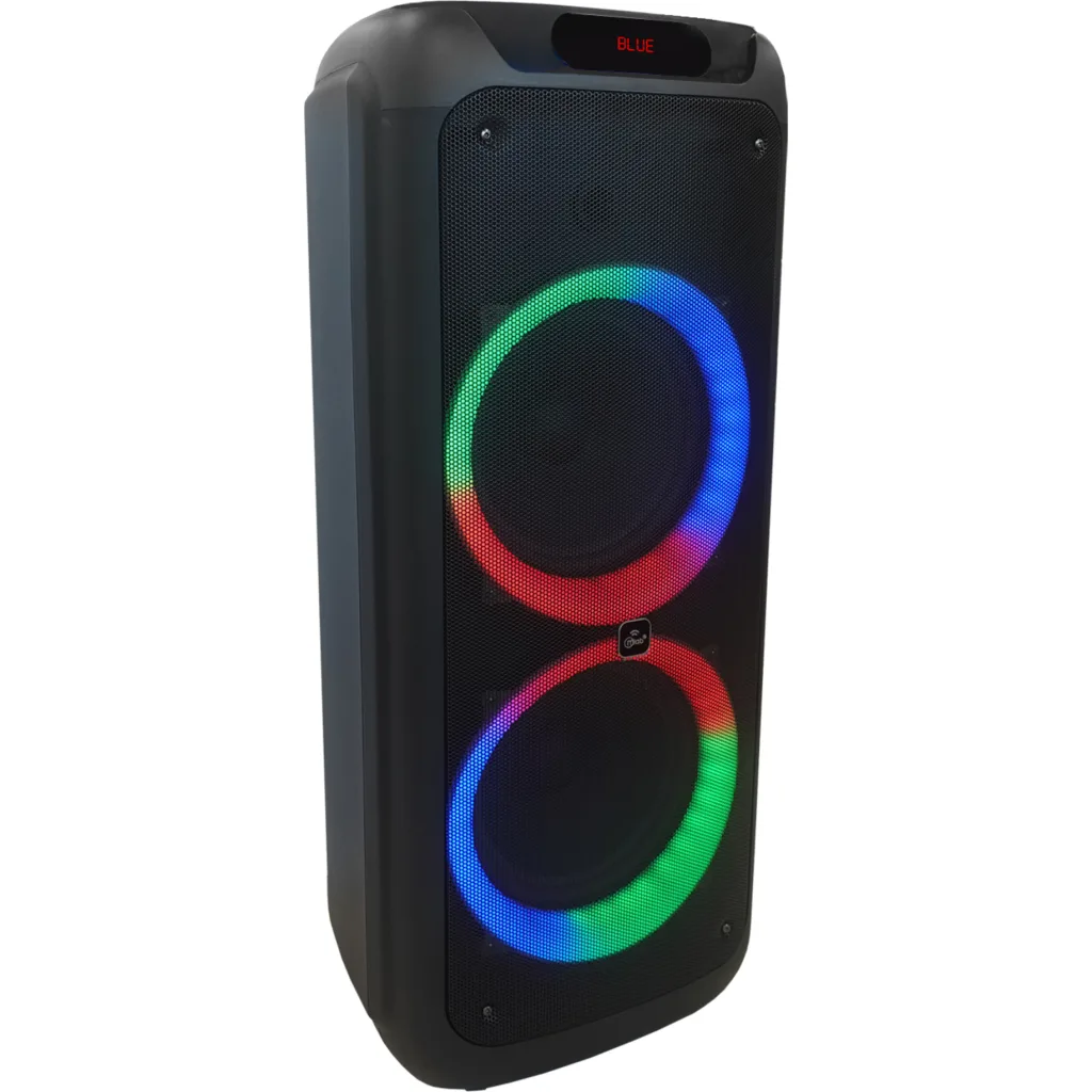Imagen 1 de MLAB PARLANTE FLAMING POWER BASS 10" x 2 MICROFONO INALAMBRICO