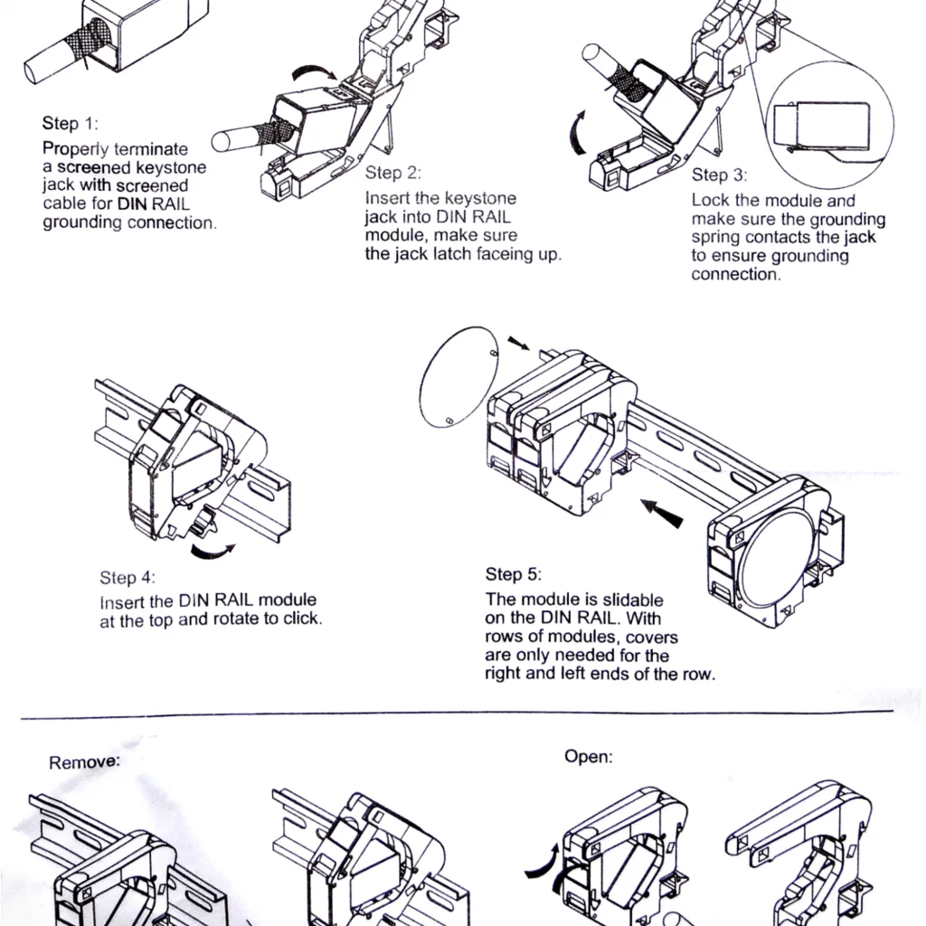 Imagen 1 de MODULO PLASTICO VACIO PARA CARRIL RIEL DIN 1-KEYSTONE INDUSTRIAL