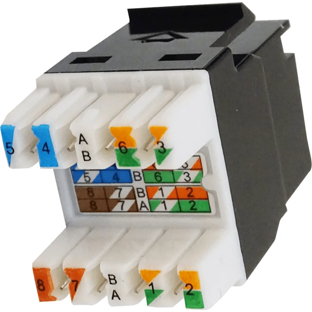 Imagen 3 de FURUKAWA Negro Cat6 U/UTP Multilan Punch Keystone Hembra RJ45 35030606