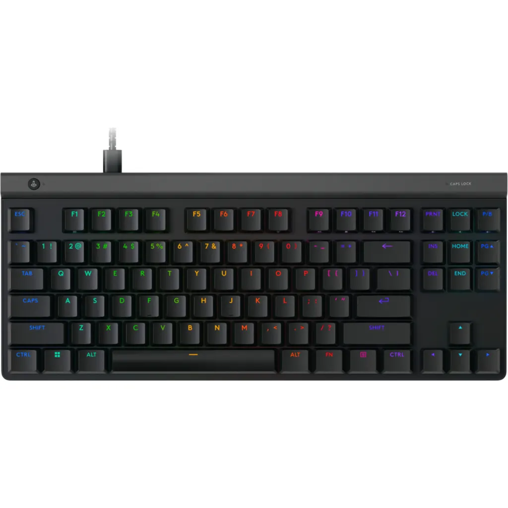 Teclado Gamer Alámbrico Logitech G515 TKL, Inglés Cable USB-C/A 1.8mts Negro