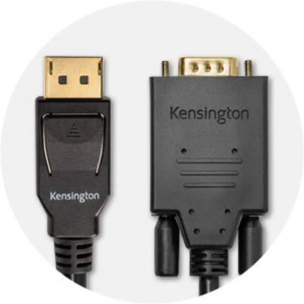Imagen 8 de Cable Adaptador DisplayPort a VGA M/M hasta 1080p 1.8mts Negro KENSINGTON