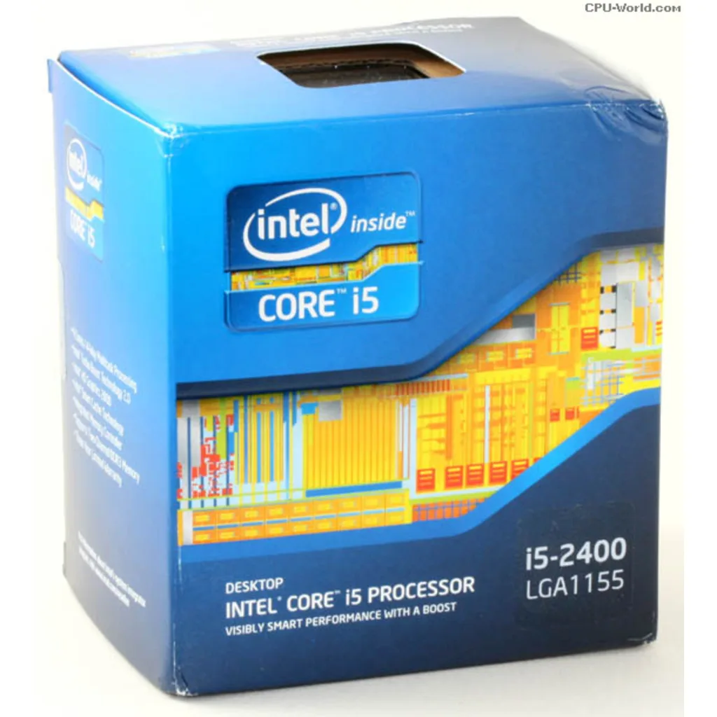 CPU Intel® Core I5-2400 2Gth 3.10-3.40GHz Turbo 6MB 4 Núcleos LGA1155 c/Grf (Reacondicionado Sin Disipador)