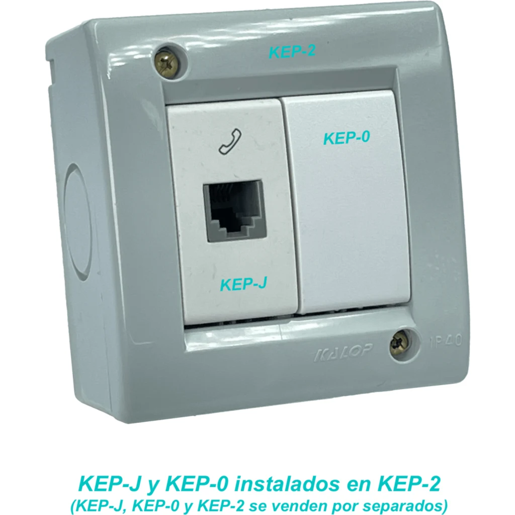 KALOP Blanco Toma Telefonica RJ11 6P4C req/KEP-A KL40321