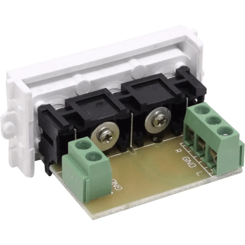 Imagen 1 de Modulo 3-RCA-Hembra Regleta-5p para Placa Multimedia FQ1-FQ2-FQ3