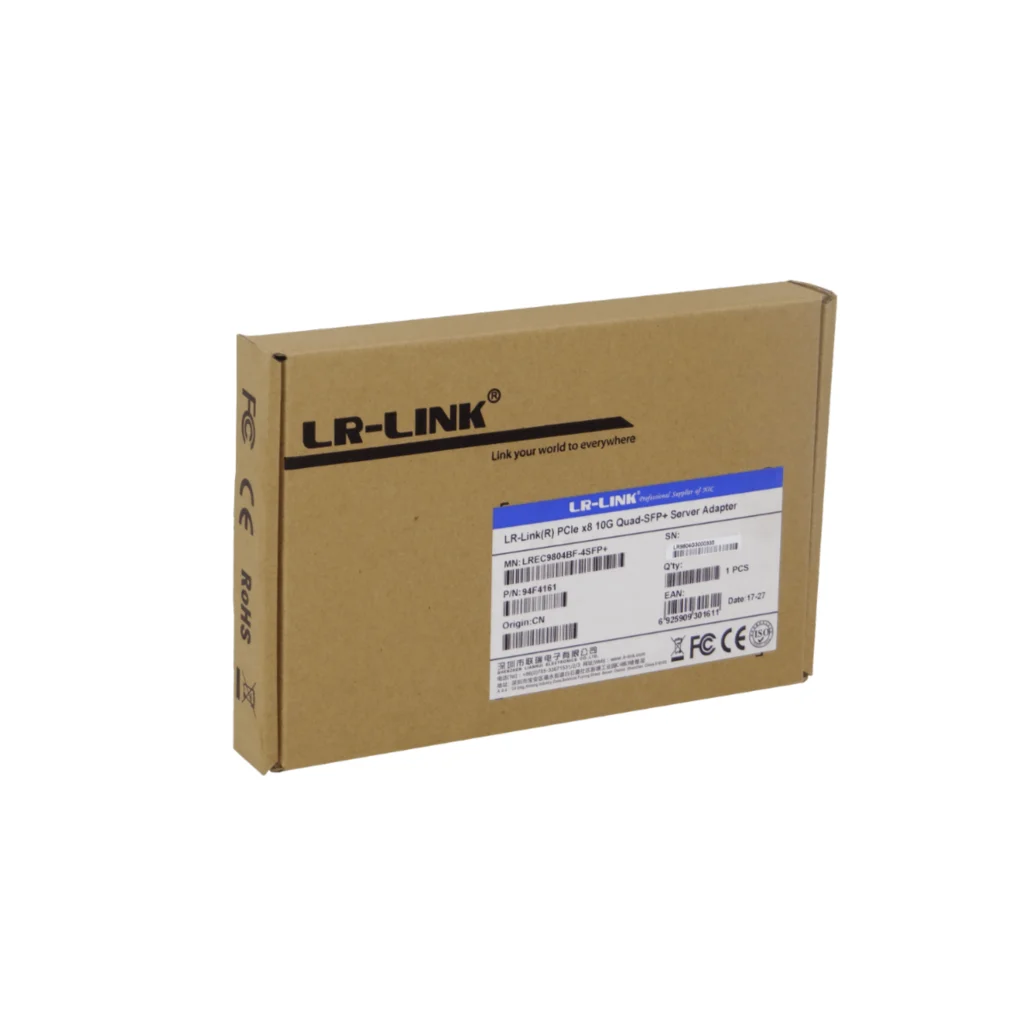 Imagen 1 de LRLINK PCIe-x8 4-SFP+10G NIC LREC9804BF Tarjeta IntelXL710 p/Servidor