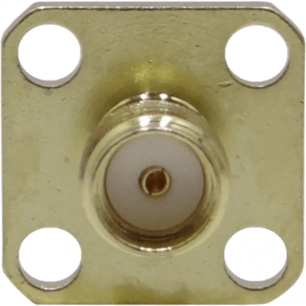 Imagen 1 de .SMA-Hembra Chasis-4perf Panel Conector Soldable
