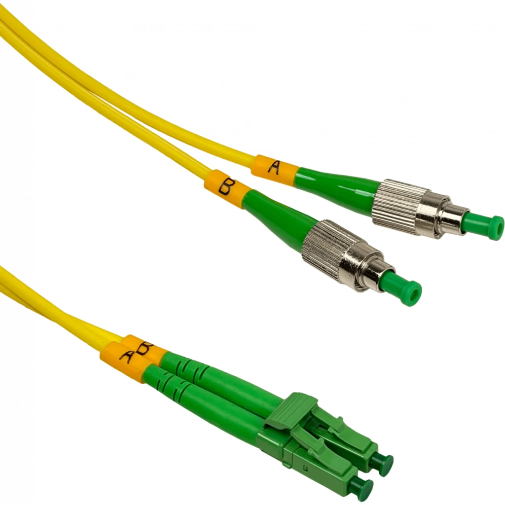 Imagen 2 de 5mt LC/APC-FC/APC MonoModo SM Duplex Jumper Cable Fibra 9/125um