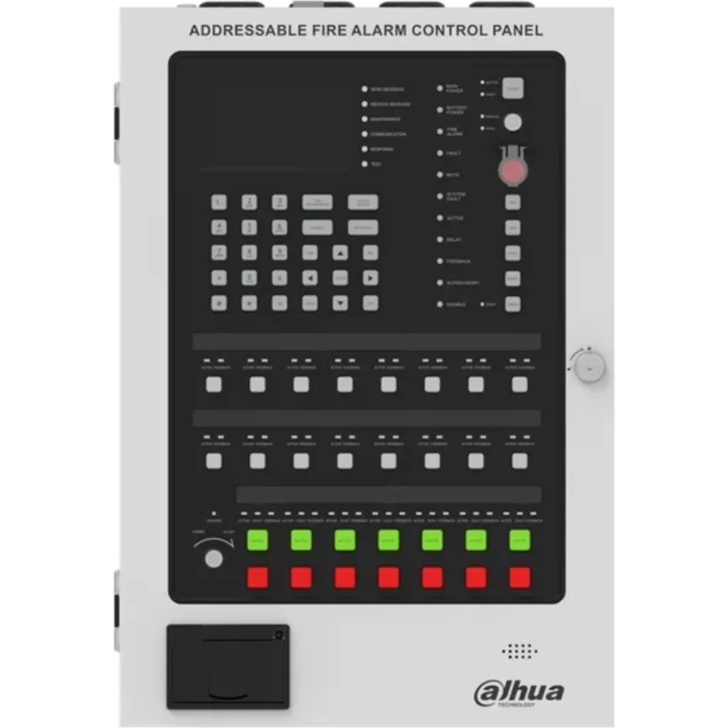 DHI-HY-1025. Panel Dahua de control de alarma contra incendios direccionable con impresora