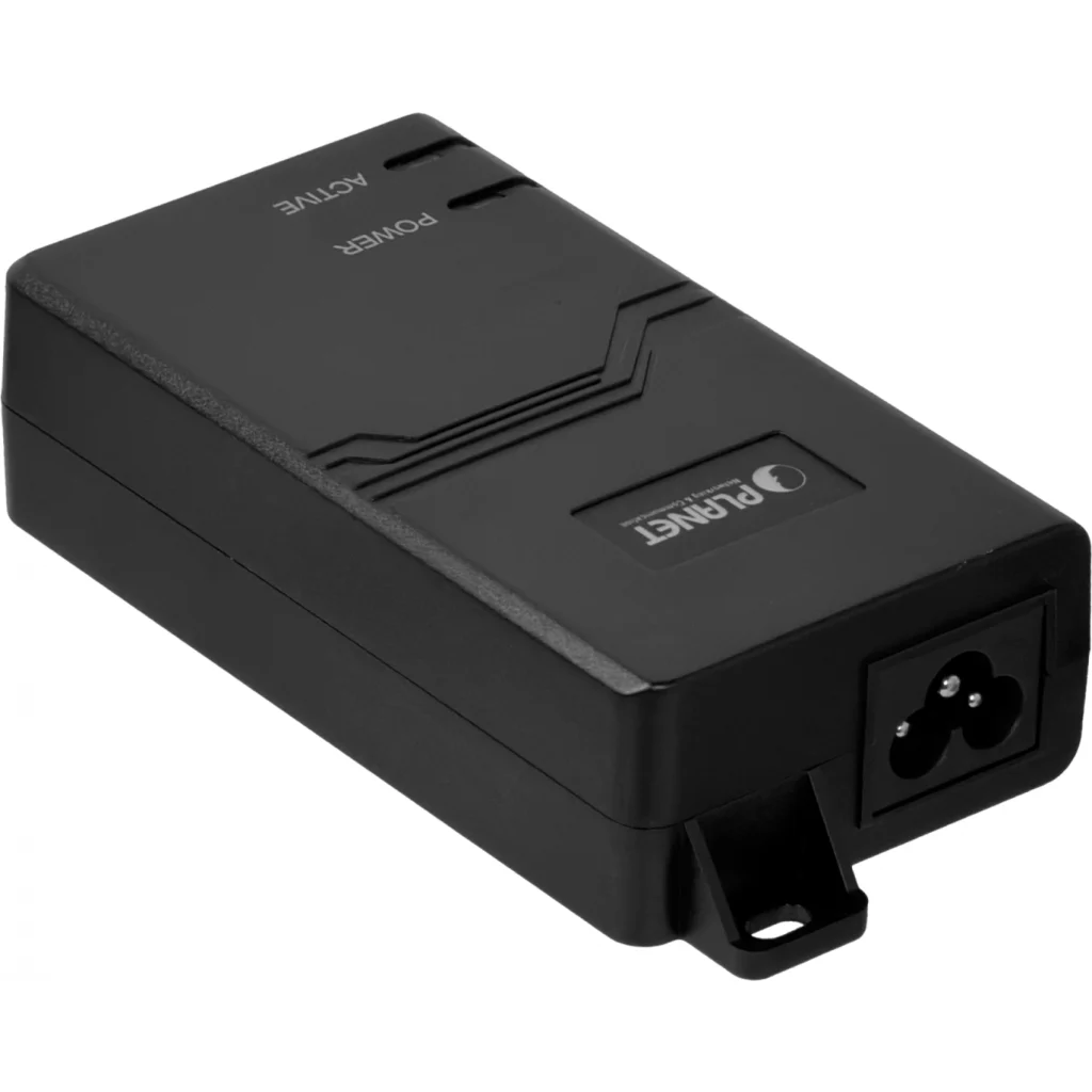 Imagen 3 de Inyector Planet 220VAC A POE+ 802.3AT 56V 60W 2-RJ45 GIGABIT REQ/CABLE