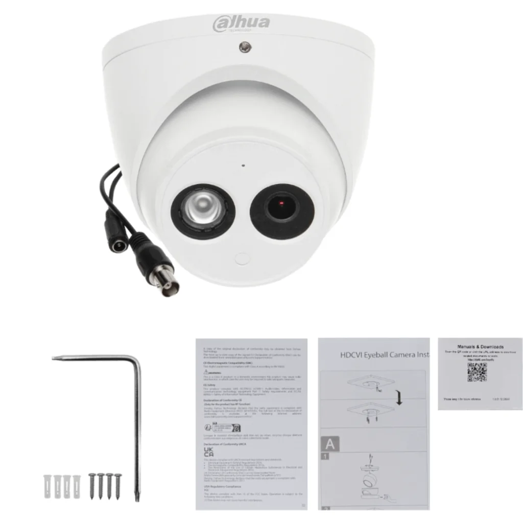 Imagen 3 de DAHUA 2,8mm IR50mt Camara Domo Analoga HDCVI 2MP 1080p HAC-HDW1200EM-A