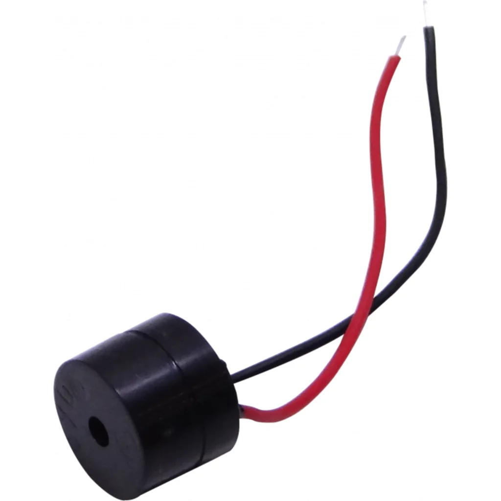 Imagen 1 de Zumbador 12V 12mm-Diametro 9mm-Altura 10-13VDC max-75mA +90dB 2300Hz